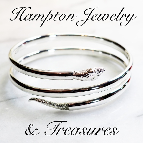 🆕 Sterling Silver Snake Wraparound Bracelet